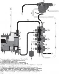Топливная и воздушная магистрали двигателя "Mercury OptiMax"