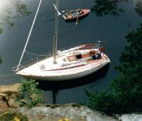 Вид сверху на яхту «Викинг-32»