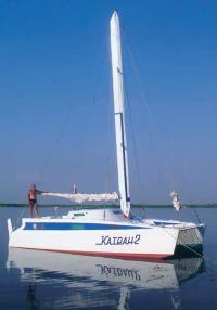 Владимир Ткачев на катамаране «Катран 2»