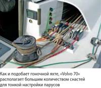 «Volvo 70» располагает большим количеством снастей для тонкой настройки парусов