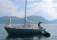 Яхта «Валькирия» на воде